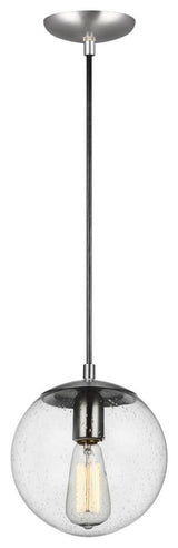 Leo 1-Light Pendant, Satin Aluminum
