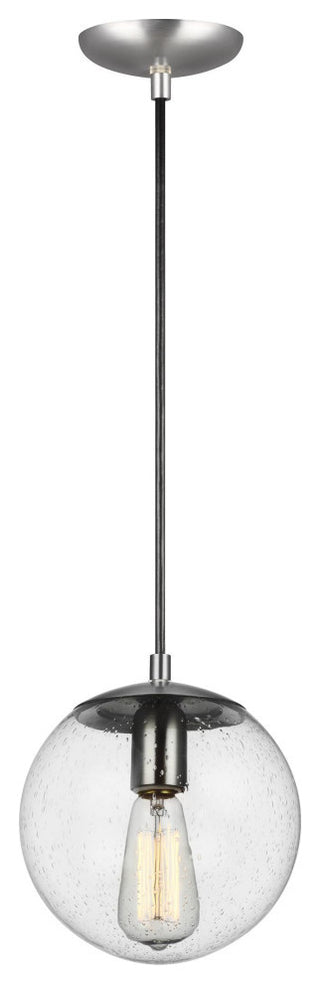 Leo 1-Light Pendant, Satin Aluminum
