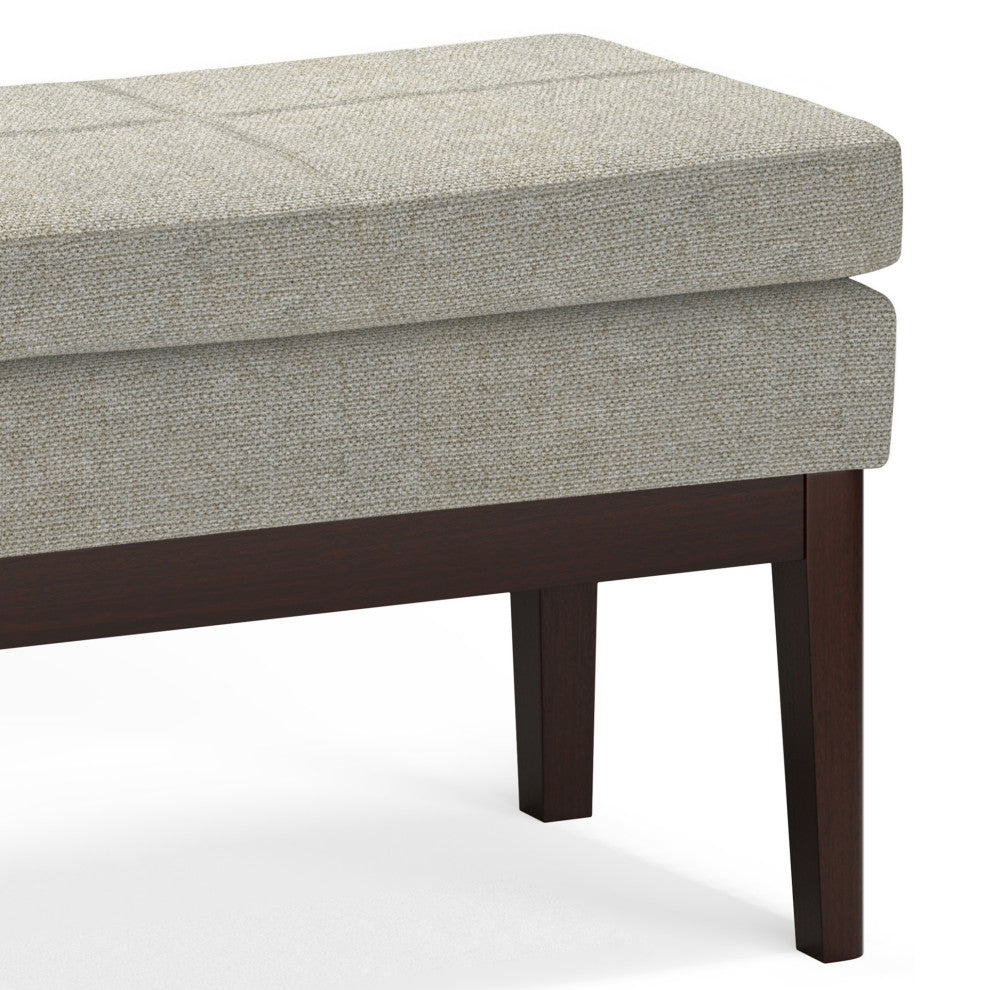 Carlson Small Ottoman Bench, Greige