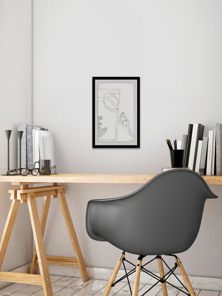 "Sleep and Bathe" Framed Painting Print, 30"x45"