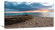 "Rusty Row Boat on Sand At Sunset" Seascape Art Canvas, 32"x16"