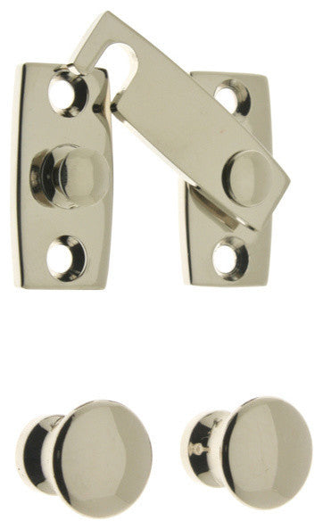 Genuine Solid Brass Shutter Bar Kit, Bright Nickel