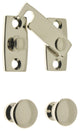 Genuine Solid Brass Shutter Bar Kit, Bright Nickel