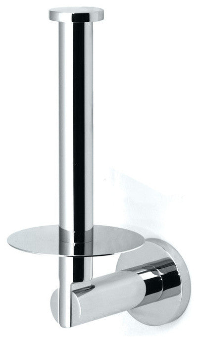 Gatco Channel Upright Bathroom Tissue Holder in Chrome