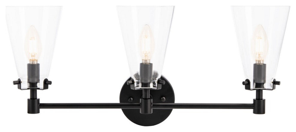 Safavieh Lonsen Vanity Sconce, Black