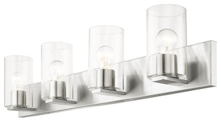 Livex Lighting Zurich 4 Light Brushed Nickel Large Vanity Sconce