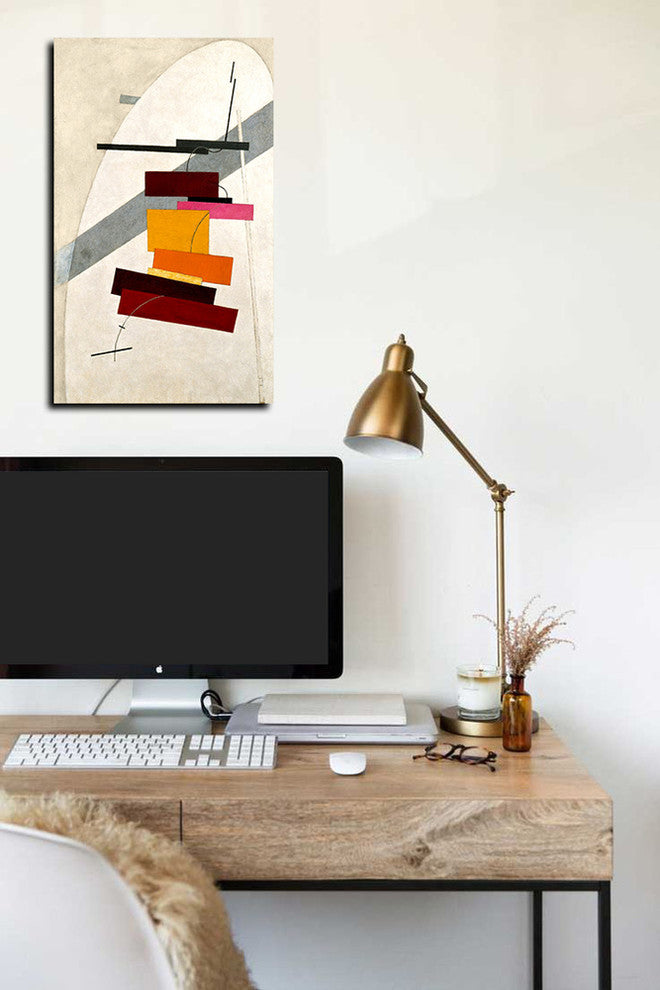 Epic Graffiti "Untitled" by El Lissitzky Giclee Canvas Wall Art, 24"x40"