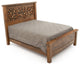 Rustic Campfire Barnwood Bed, King