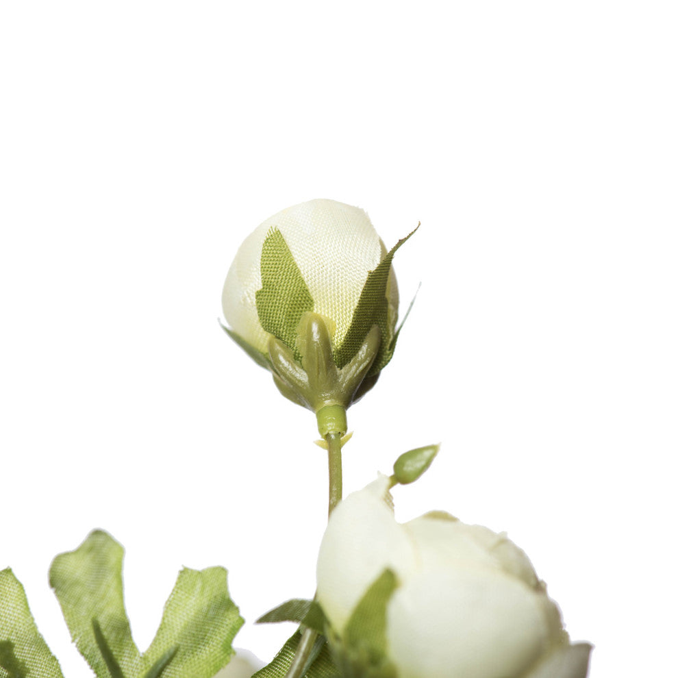 Vickerman 18" Light Green Ranunculus Bush