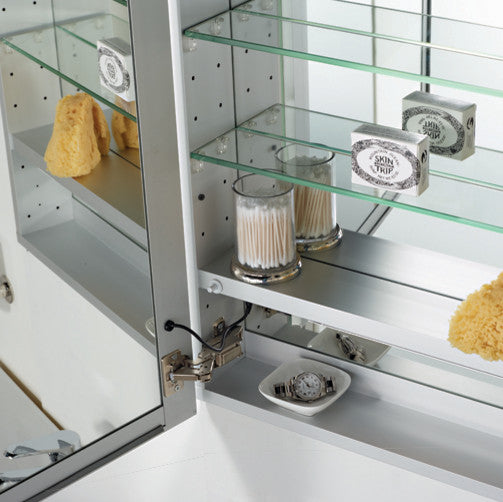 Illume LED Backlit Medicine Cabinet, Hinge: Left