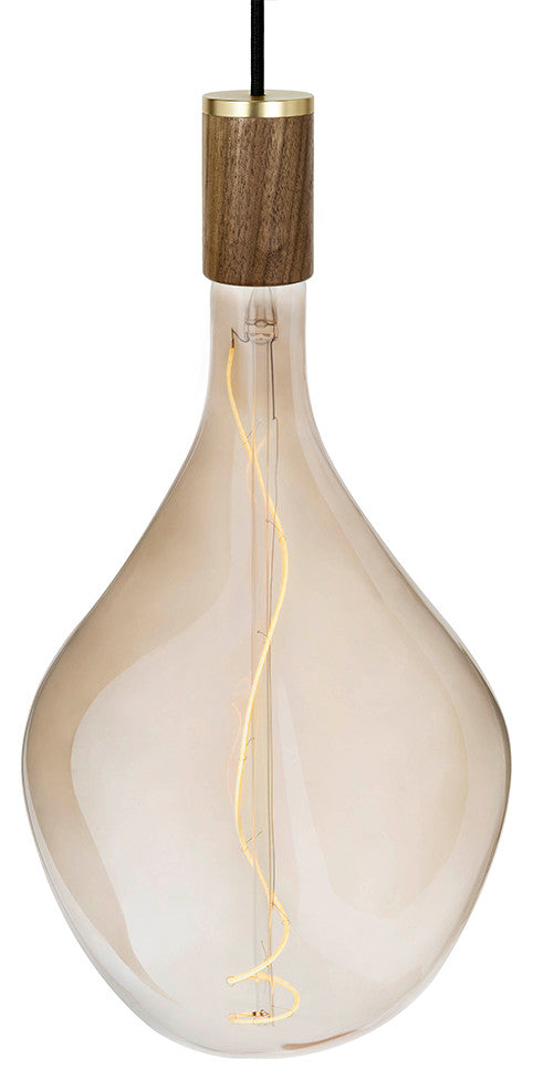 Voronoi III bulb and Walnut pendant US
