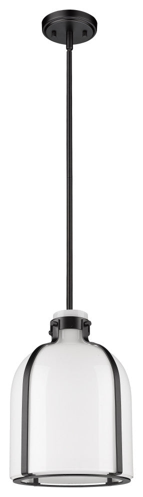 Zlite 818-9MB 1-Light Pendant, White Opal