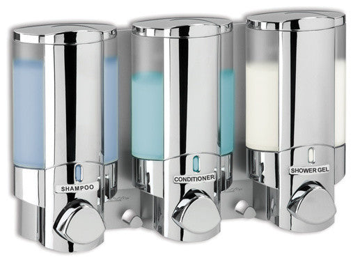 AVIVA 3-Shower Dispenser, Chrome