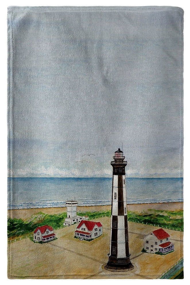 Betsy Drake Cape Henry Lighthouse Beach Towel