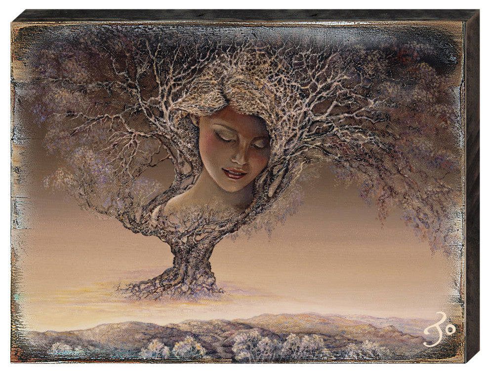 Mother Nature Wall and Table Top Wooden Decor, 18x12