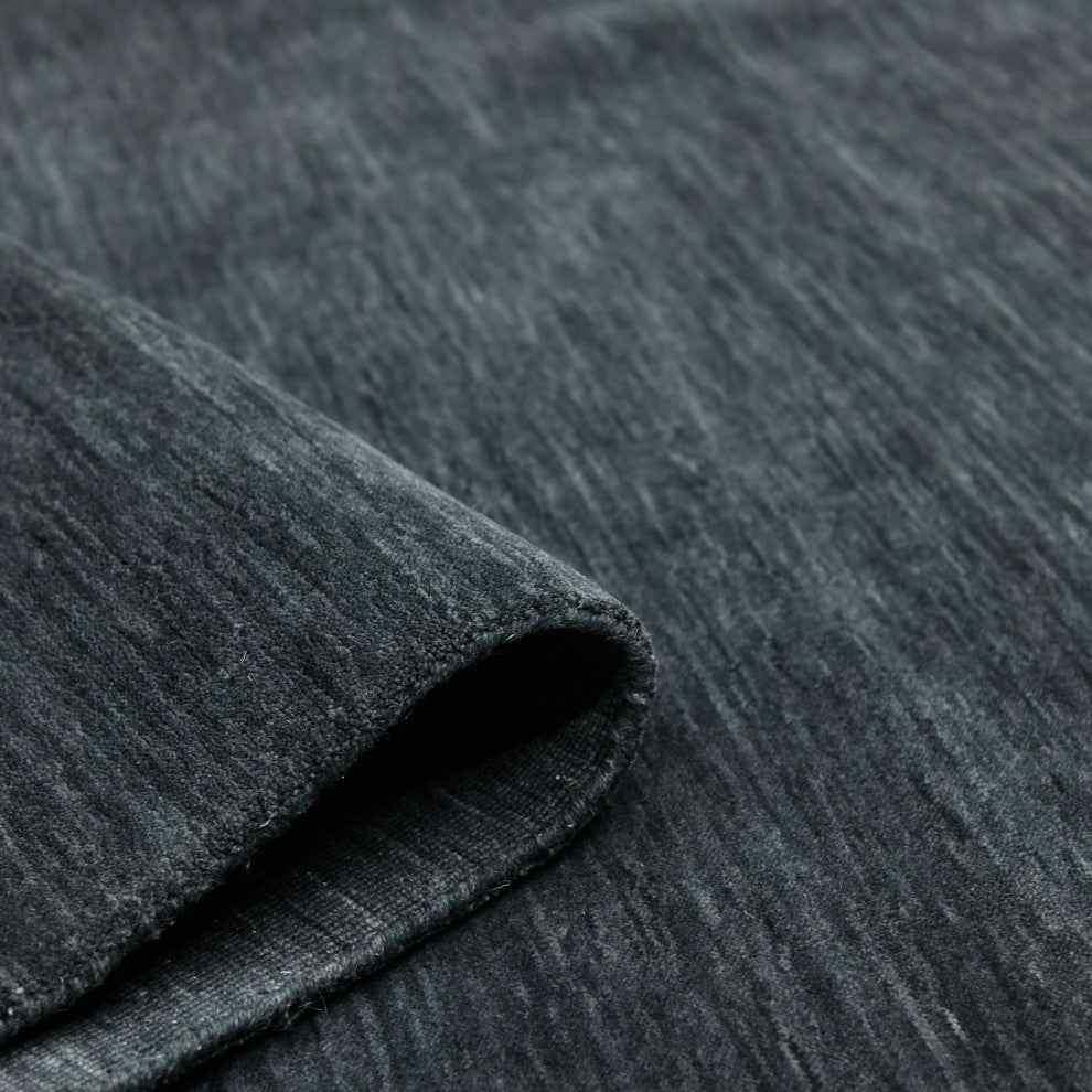 Arizona Rye Area Rug, Dark Gray, 9' x 12', Solid