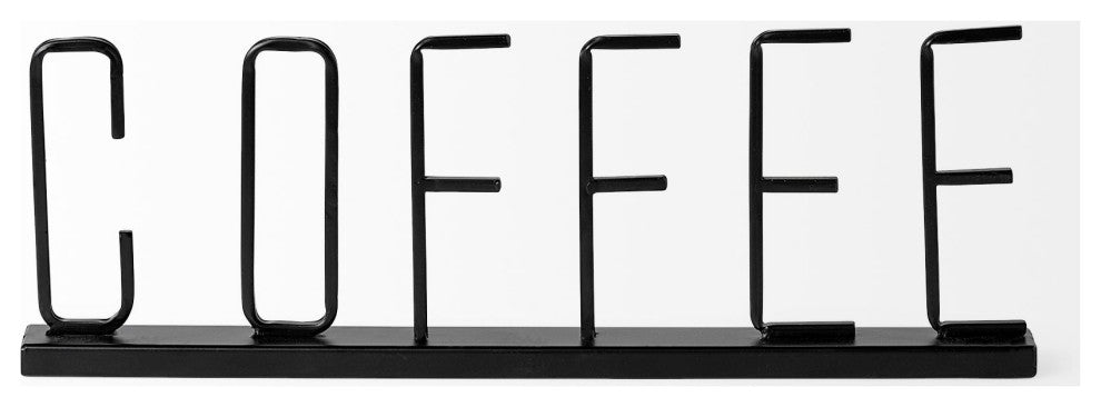 Coffee Black Metal Sign