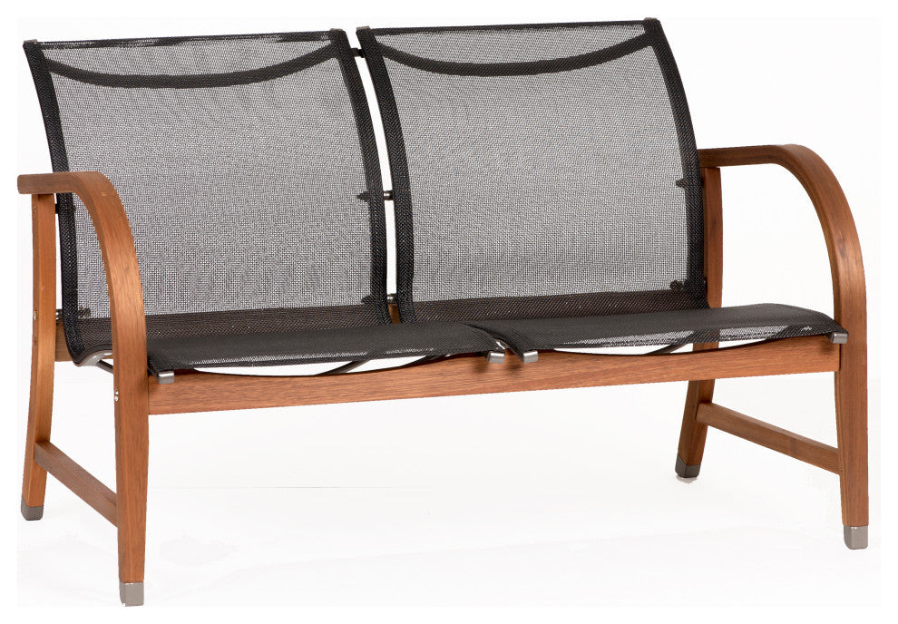 Amazonia Manhattan 4-Piece Patio Deep Seating Set | Eucalyptus Wood