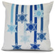 Shooting Stars, Geometric Print Outdoor Pillow, White, 16" x 16"