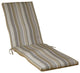 Outdoor Lounge Chair Cushion, Milano Charcoal