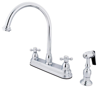 Kingston Brass Centerset Kitchen Faucet, Polished Chrome