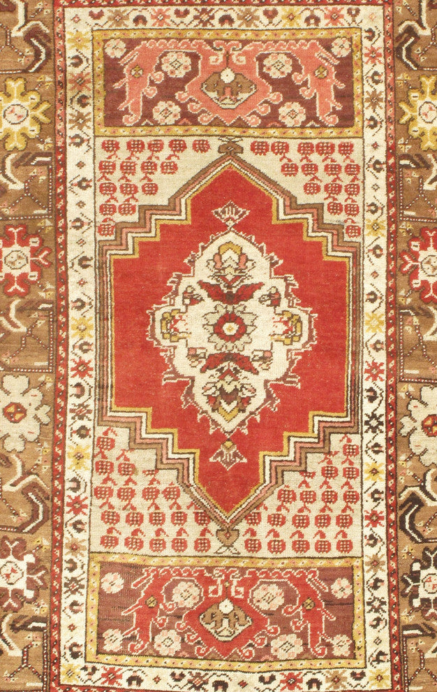 Hand-Knotted Oushak Rug, 3'6"x5'7"
