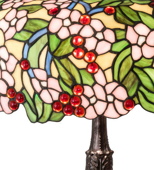Meyda lighting 31148 26" High Tiffany Cherry Blossom Table Lamp
