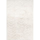 Nuloom Chevron Faux Rabbit Washable Rug, Off White 2' 6" x 8'