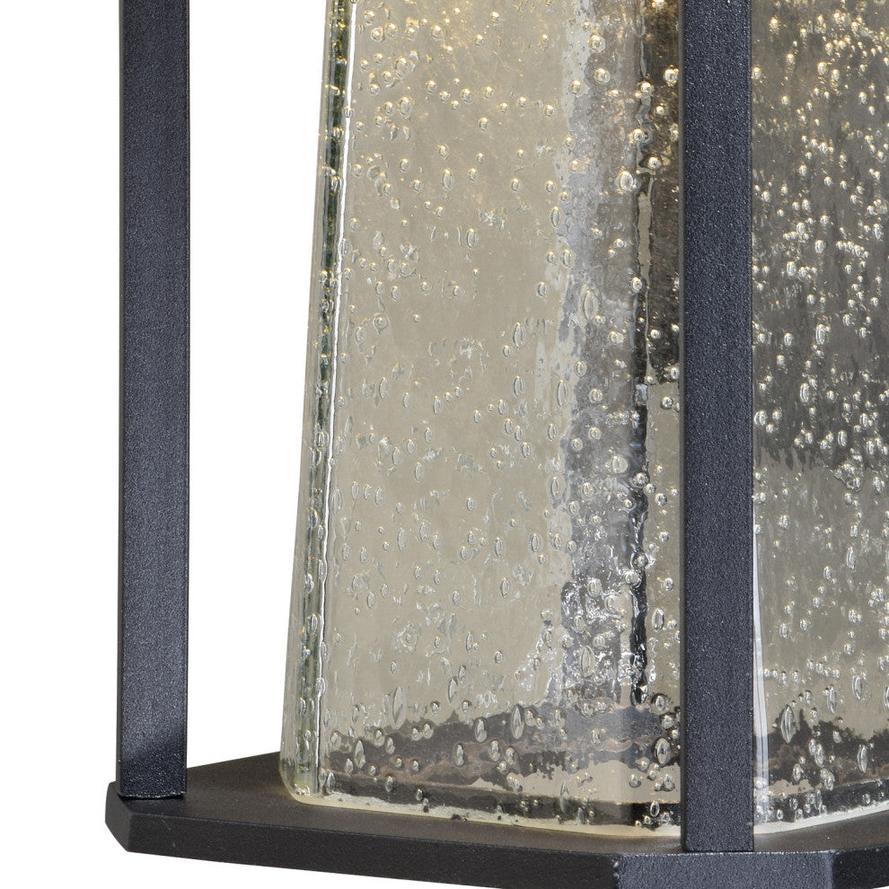 Freeport LED Motion Sensor Dusk to Dawn Outdoor Wall Light Textured Black