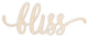 Bliss Script Wood Cut Sign, 18"x7"