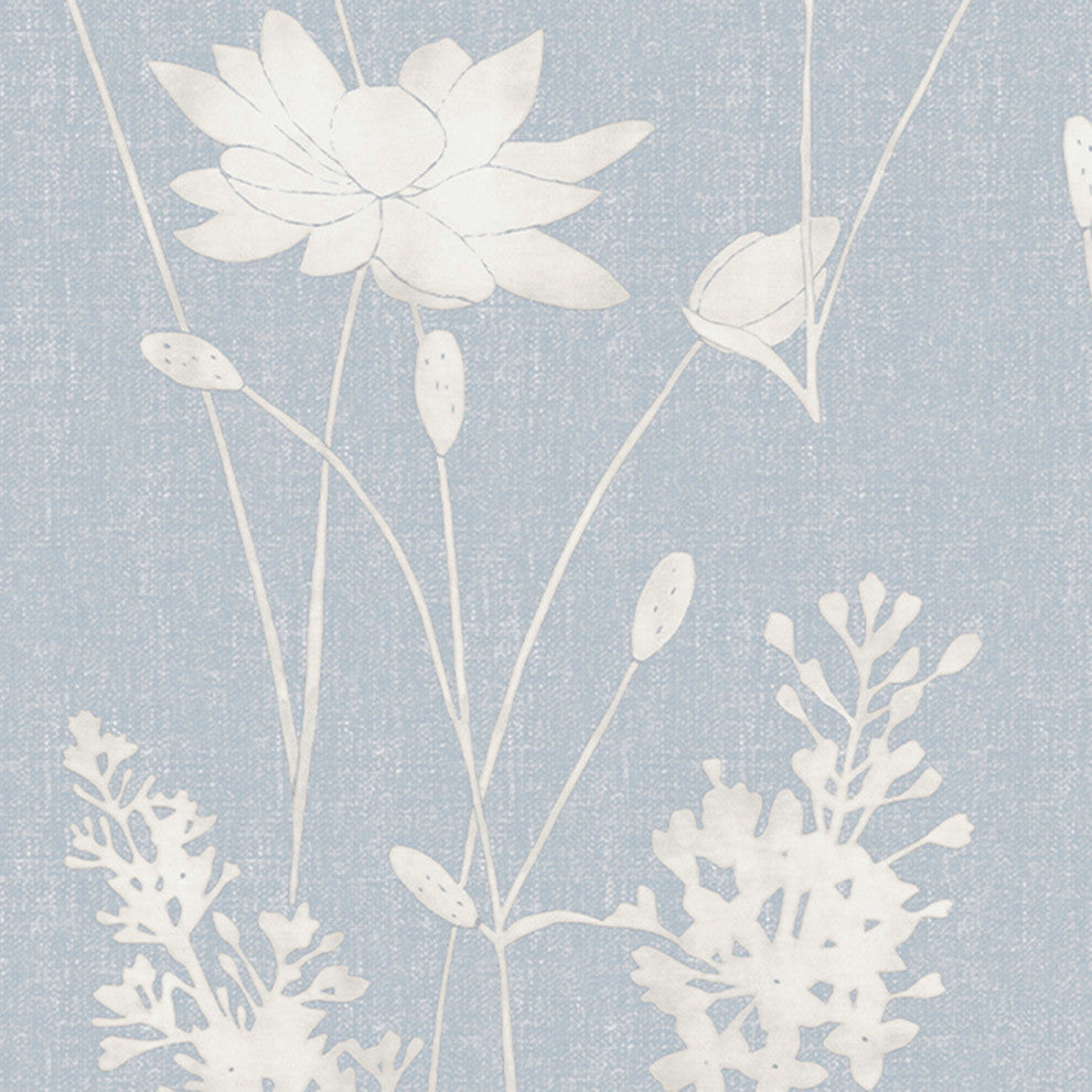 Laura Ashley Dragonfly Garden Wallpaper, Chalk Blue