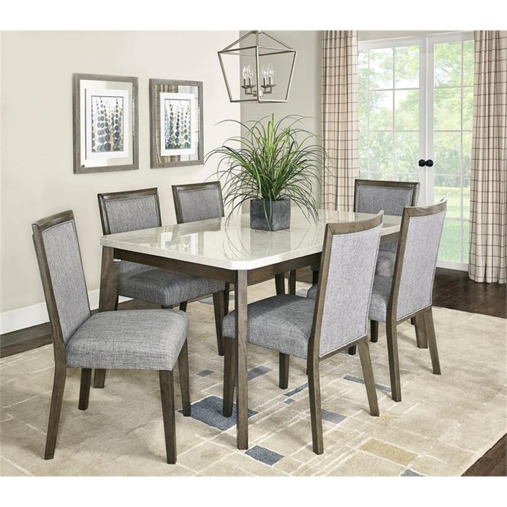 Linon Aspire Lazer Hand Tufted Wool 5'x8' Rug in Ivory