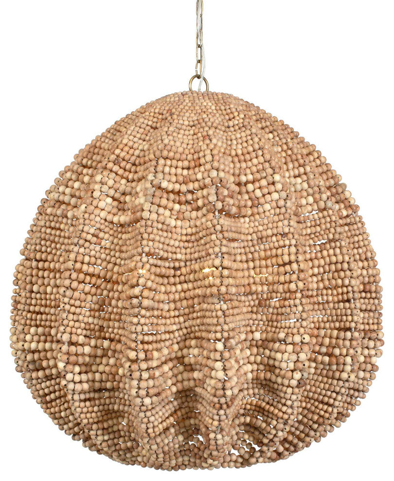 Uttermost Kauri 5 Light Wooden Bead Pendant
