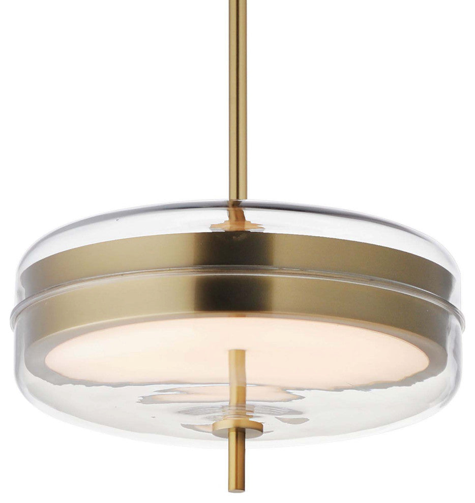 ET2 E24662-18 Voto 12"W Pendant - Natural Aged Brass