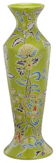 Ceramic Candle Holder With Flared Bottom, Multicolor