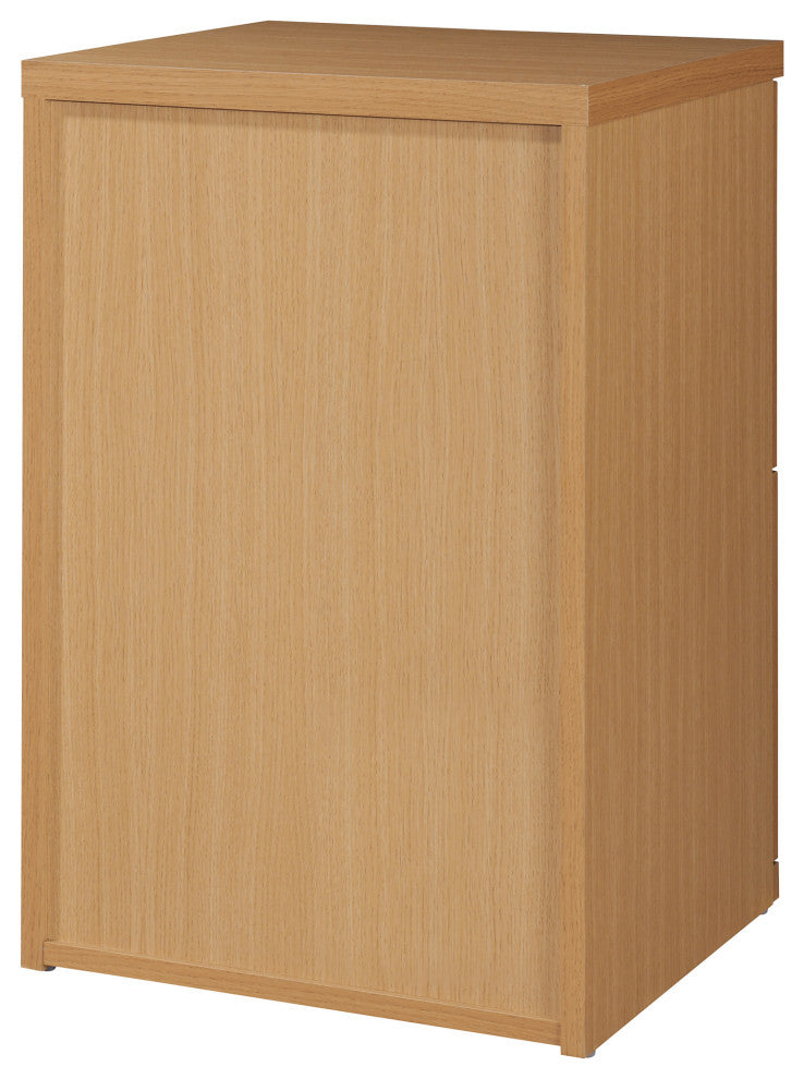 Denmark 2-Drawer Vertical File, Natural Finish