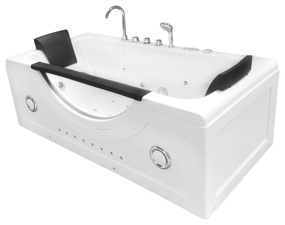 Whirlpool Bathtub 71"x35" Double Pump With Heater, Niagara