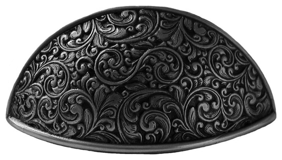 Saddleworth Bin Pull Antique Brass, Antique Pewter