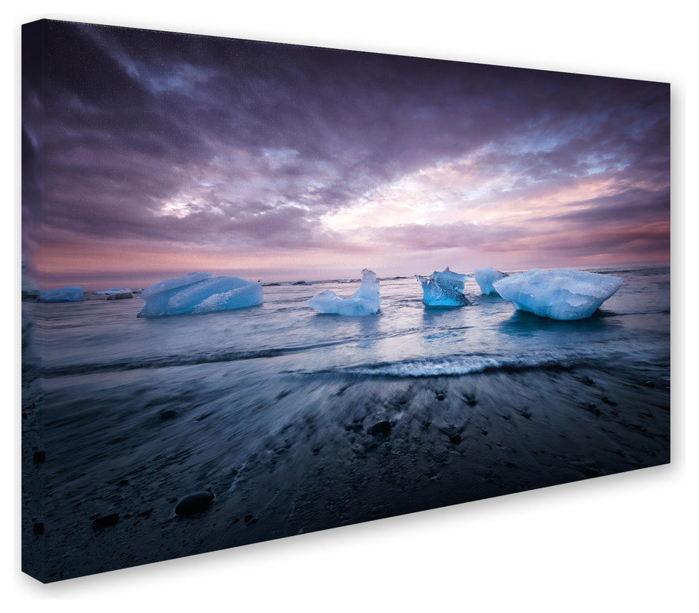 Philippe Sainte-Laudy 'Cold Evening in Iceland' Canvas Art