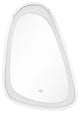 Benzara BM232516 Irregular Beveled Wall Mirror With Touch Led, Silver