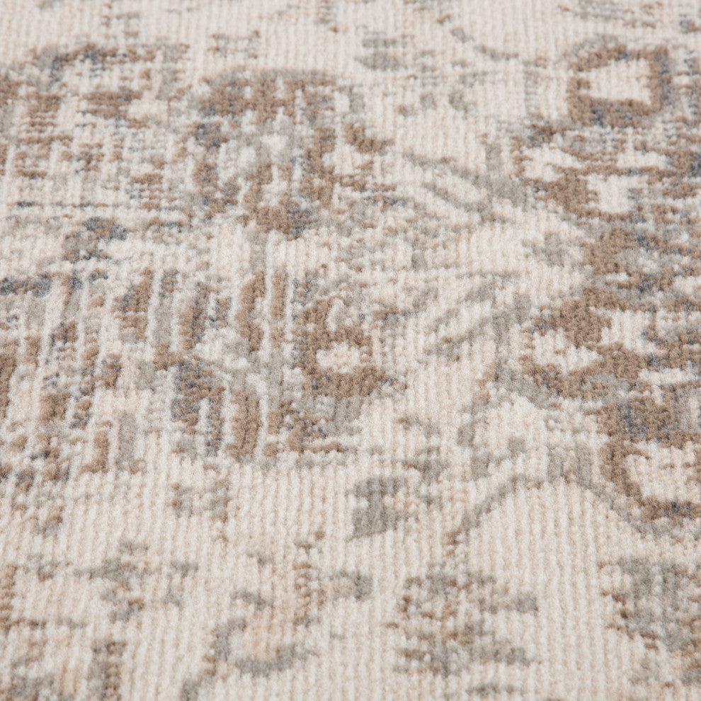 Alpine Hashlei Area Rug, Beige, 7'10" x 10'2", Medallion