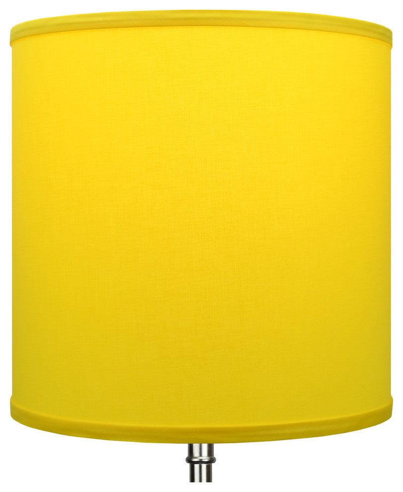 FenchelShades Drum Lampshade 12"x12"x12", Linen Citrus