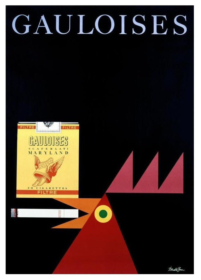 "Gauloises" Digital Paper Print by Donald Brun, 17"x24"
