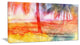 "Red Retro Palm Trees" Canvas Print