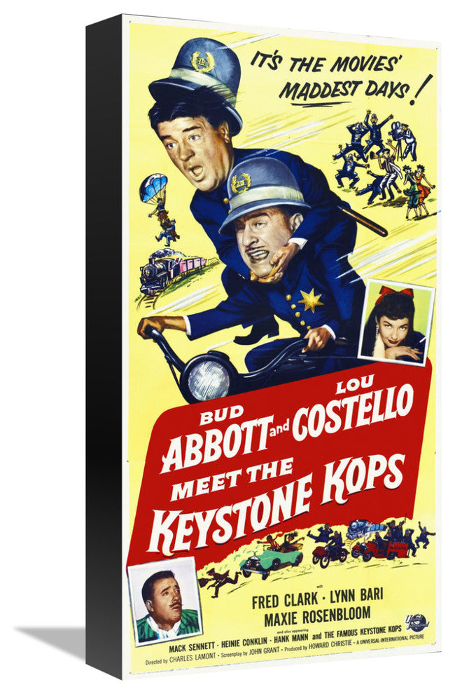 "Abbott & Costello - Keystone Kops" Canvas by Hollywood Photo Archive, 8x16"