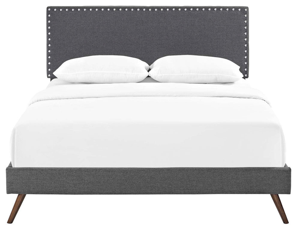 Macie Full Platform Bed with Round Splayed Legs