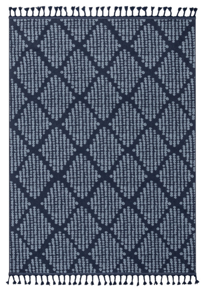 Arbor Trellis Area Rug, Dark Blue, 5''3"x7''3"
