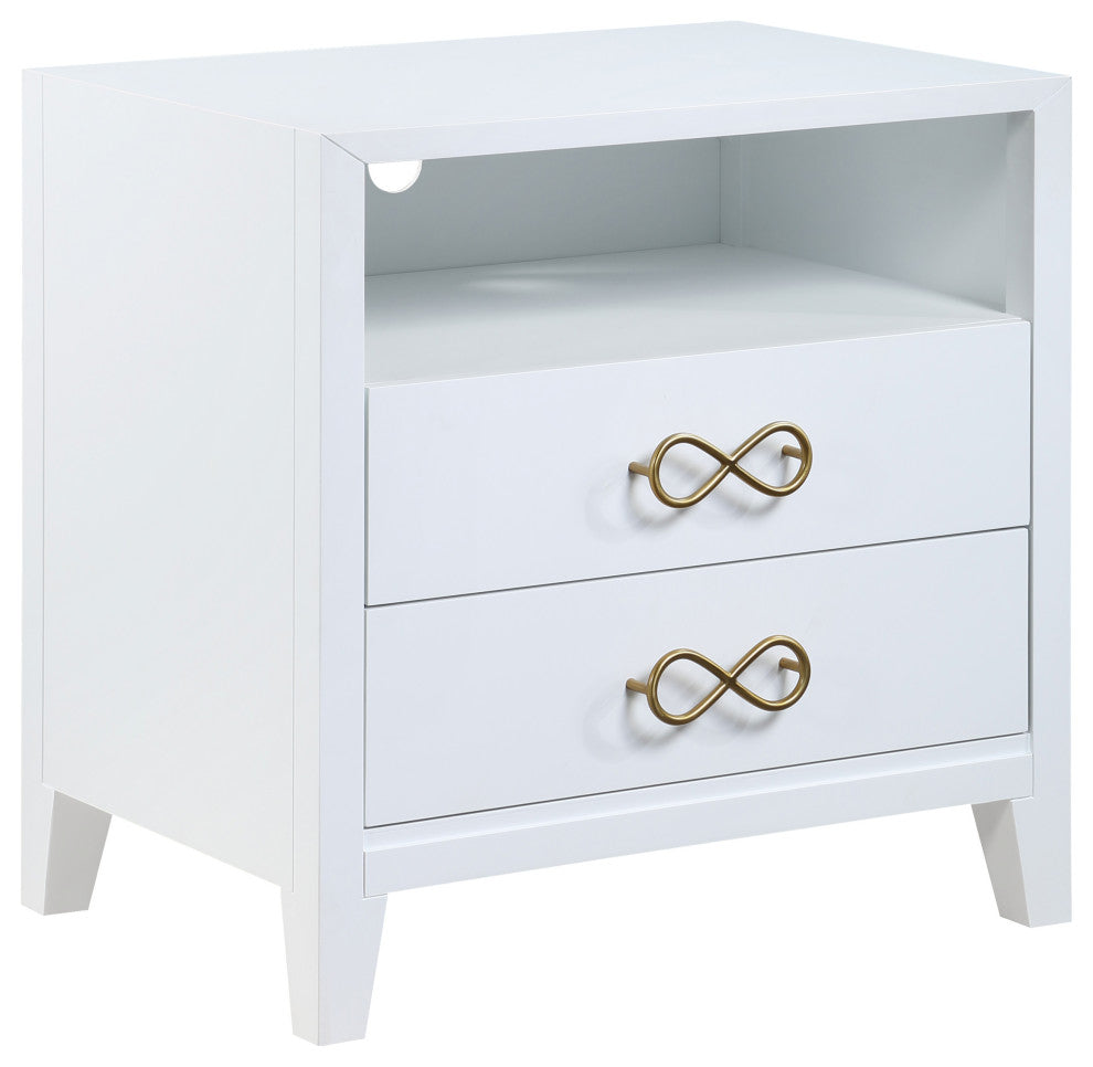 Bowtie Night Stand, White