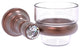 Carolina Crystal Wall Mounted Votive Candle Holder, Antique Copper