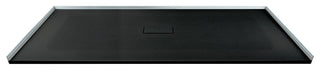 Transolid 60-in L x 39.4-in W Zero Threshold Center Drain Shower Base, Black